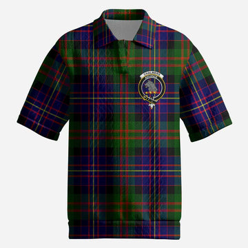 Chalmers Tartan Men’s Polo Sweater Top with Family Crest