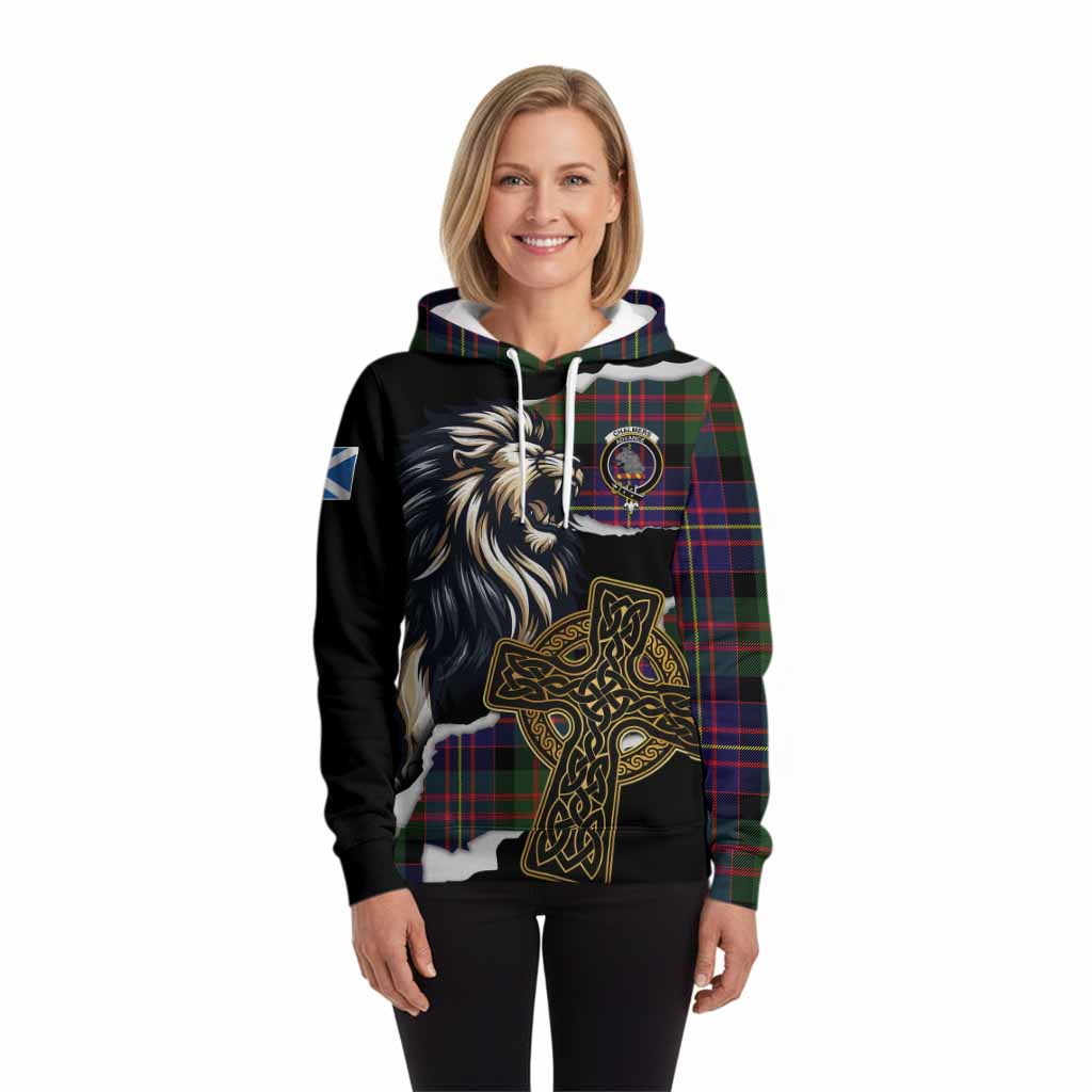 Chalmers Tartan Scottish Hoodie Lion Celtic Heritage