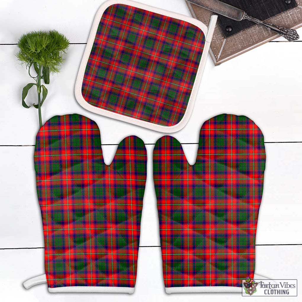 Charteris Tartan Combo Oven Mitt & Pot-Holder Combo 1 Oven Mitt & 1 Pot-Holder White - Tartan Vibes Clothing