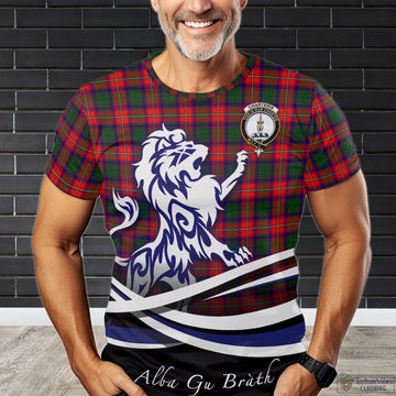 Charteris Tartan T-Shirt with Alba Gu Brath Regal Lion Emblem