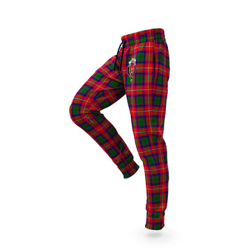 Charteris Tartan Joggers Pants with Family Crest