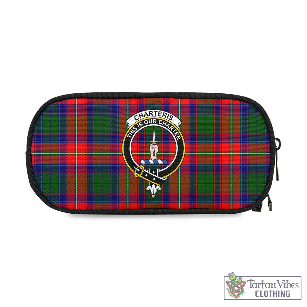 Tartan Vibes Clothing Charteris Tartan Pen and Pencil Case with Family Crest