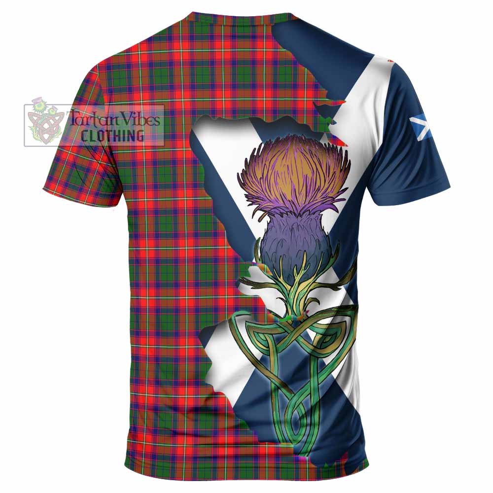 Tartan Vibes Clothing Charteris Tartan Family Crest T-Shirt Scottish Thistle Celtic Inspired
