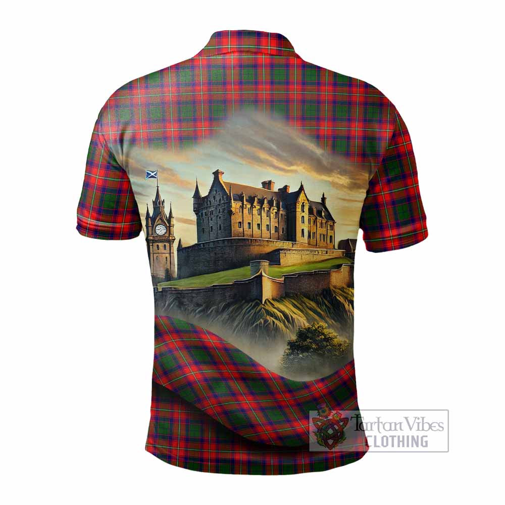 Tartan Vibes Clothing Charteris Tartan Family Crest Polo Shirt with Scottish Ancient Castle Stype