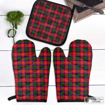 Charteris Tartan Combo Oven Mitt & Pot-Holder Combo 1 Oven Mitt & 1 Pot-Holder Black - Tartan Vibes Clothing