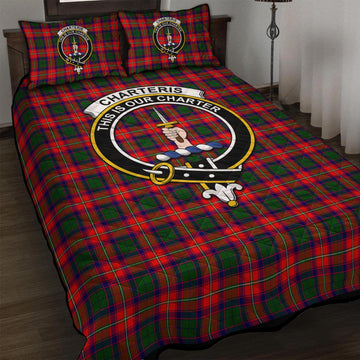 Charteris Tartan Quilt Bed Set with Family Crest