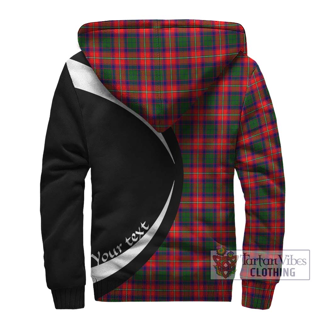 Charteris Tartan Sherpa Hoodie with Family Crest Circle Style - Tartan Vibes Clothing
