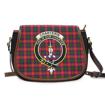 Charteris Tartan Saddle Bag with Family Crest