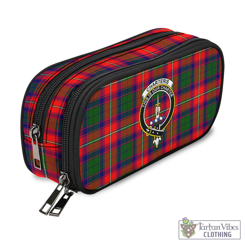 Tartan Vibes Clothing Charteris Tartan Pen and Pencil Case with Family Crest