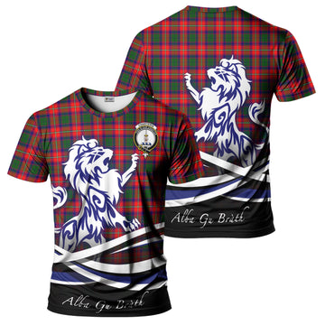 Charteris Tartan T-Shirt with Alba Gu Brath Regal Lion Emblem