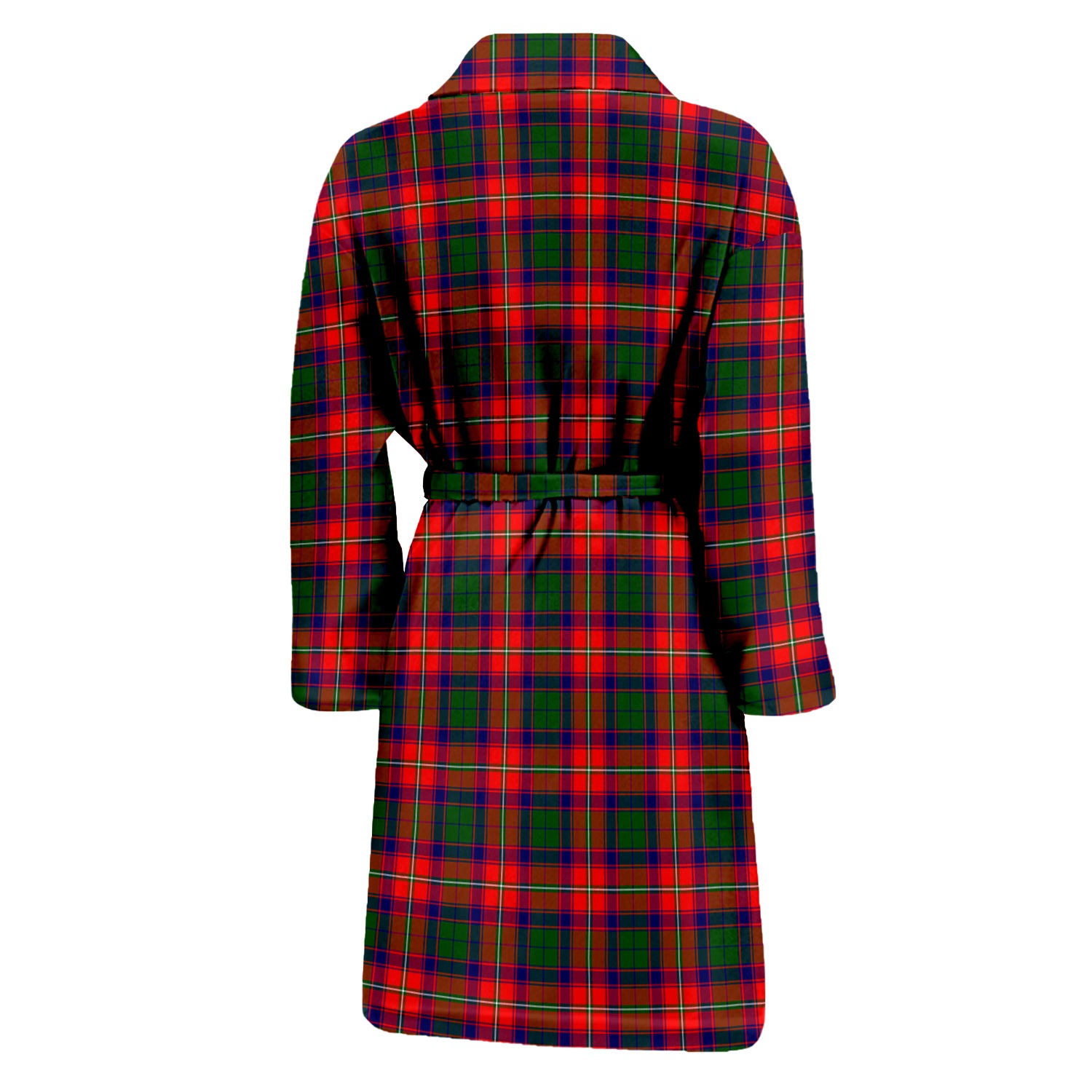 Charteris Tartan Bathrobe with Family Crest - Tartan Vibes Clothing