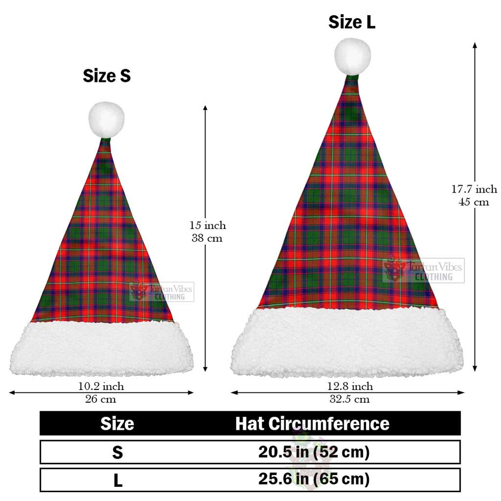 Tartan Vibes Clothing Charteris Tartan Christmas Santa Hats