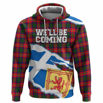 Charteris Scotland Football Tartan Hoodie We'll Be Coming
