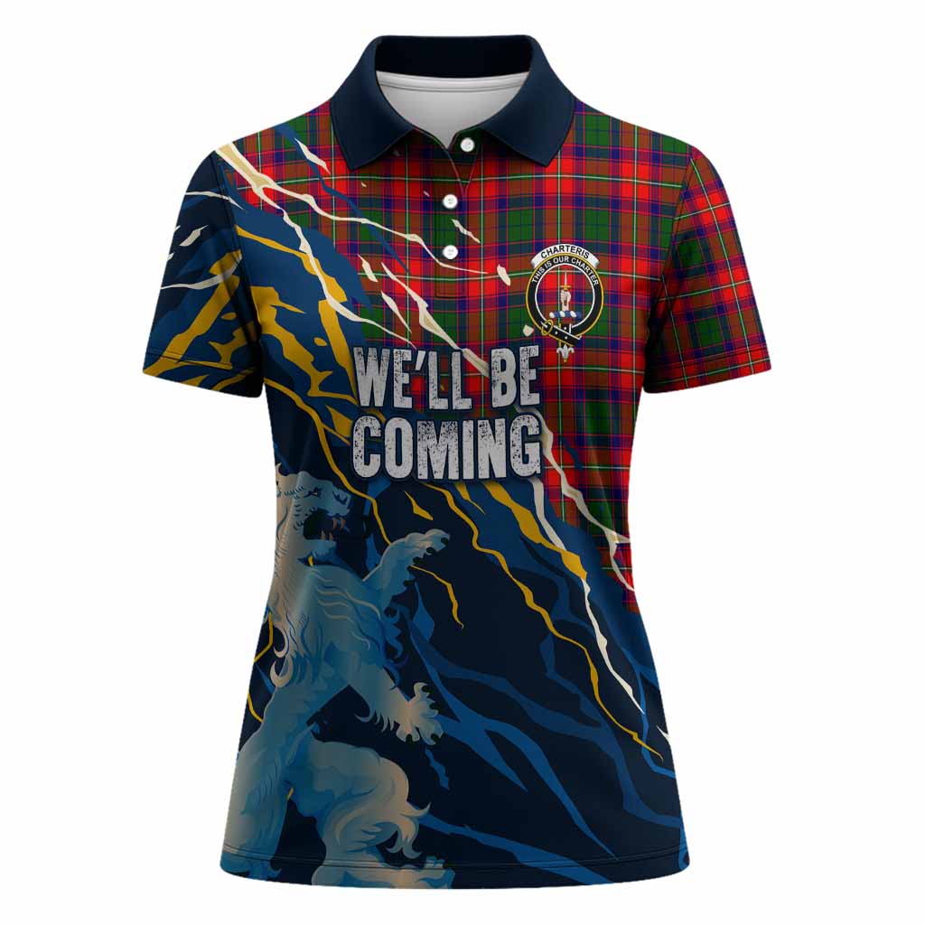 Charteris Scotland Tartan Women Polo Shirt WC2026 Football - We'll Be Coming