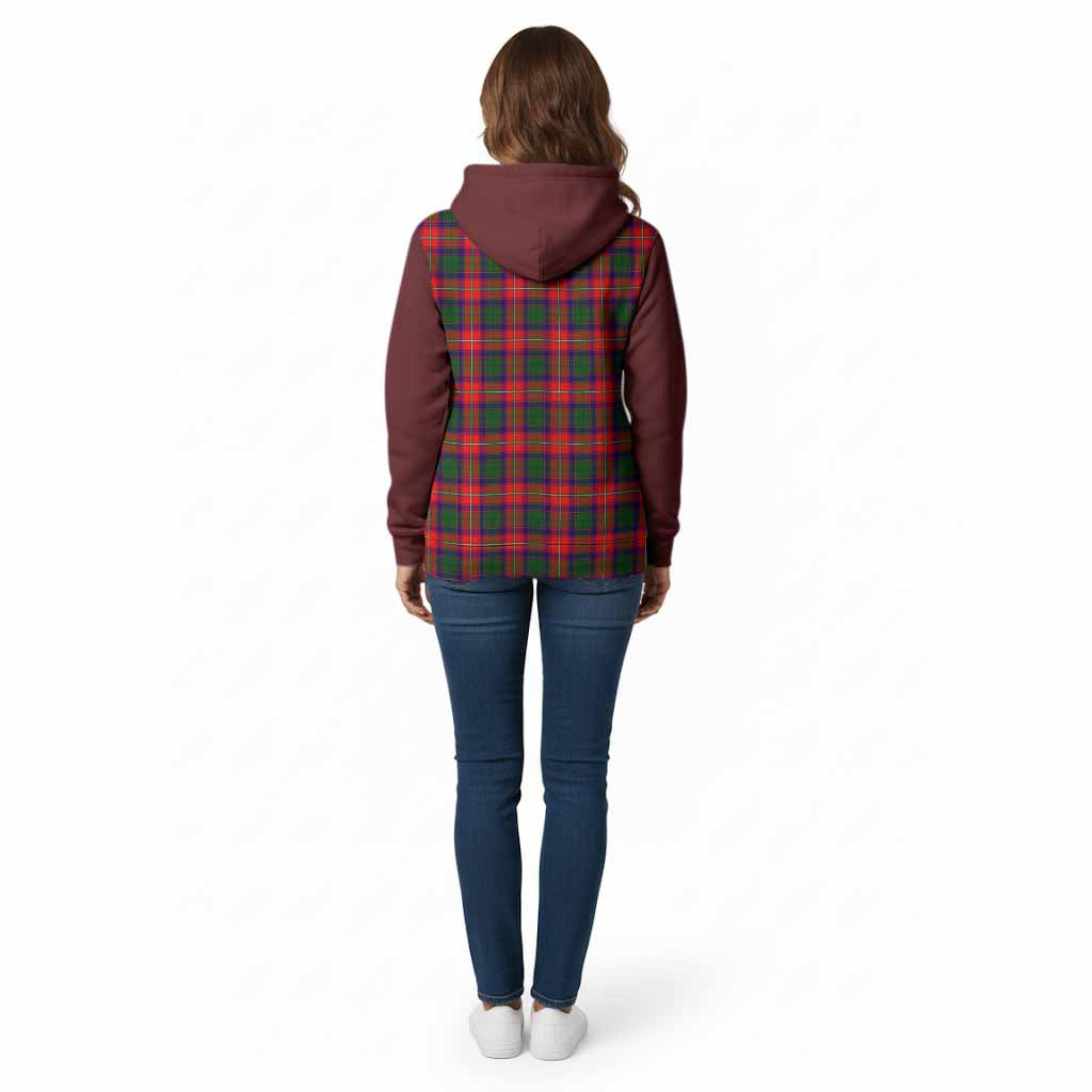 Charteris Tartan Accent Cotton Hoodie with Family Crest