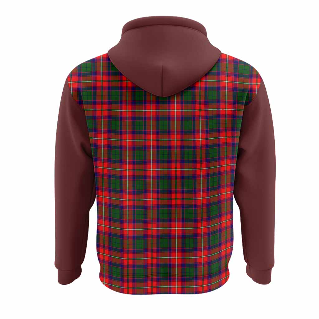 Charteris Tartan Accent Hoodie with Family Crest