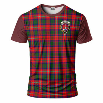 Charteris Tartan Accent T-Shirt with Family Crest