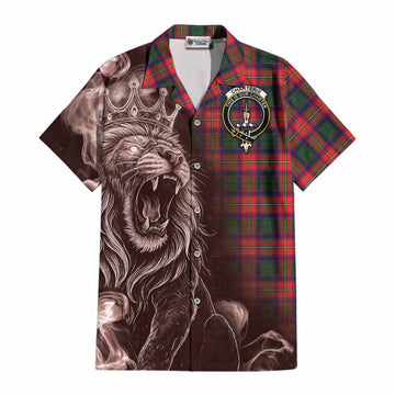 Charteris Tartan Cotton Hawaiian Shirt Roaring Lion Heritage