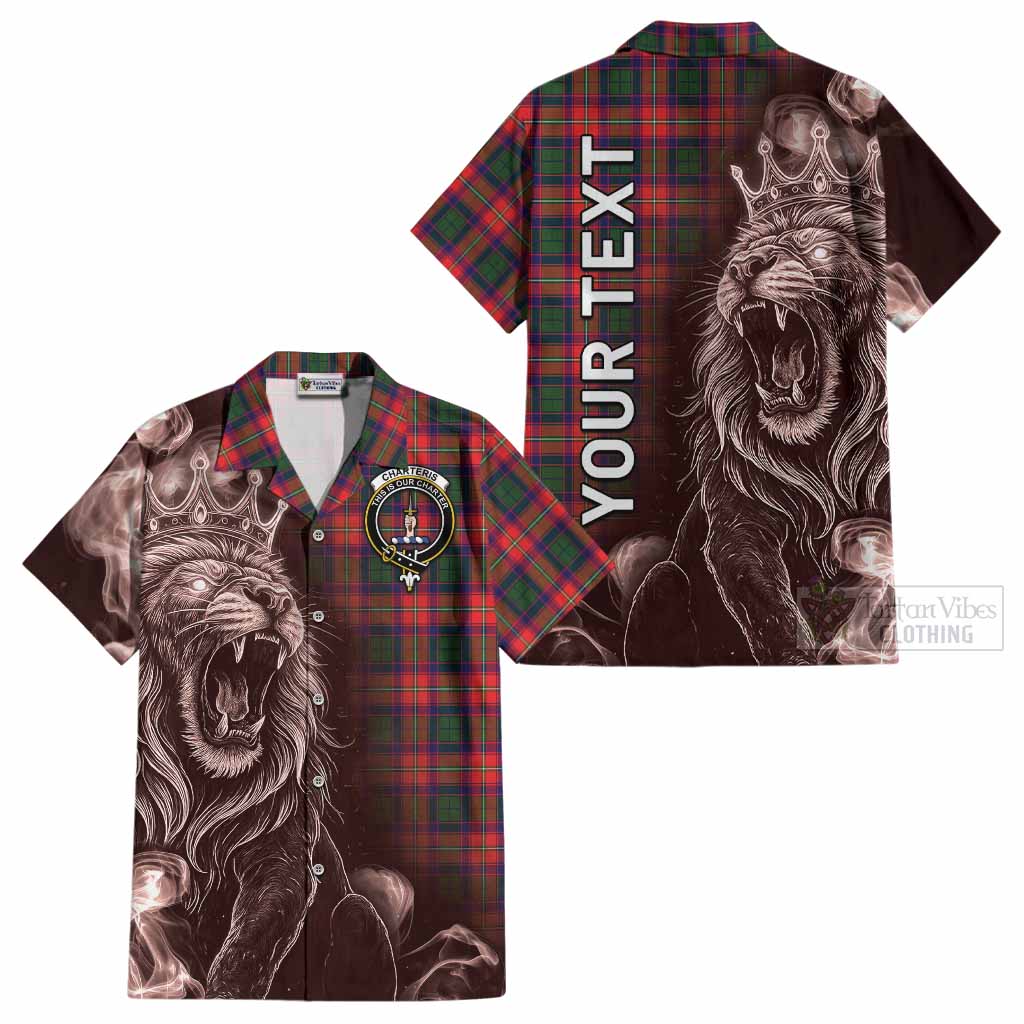 Charteris Tartan Cotton Hawaiian Shirt Roaring Lion Heritage