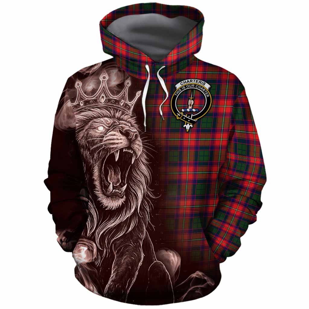 Charteris Tartan Cotton Hoodie Roaring Lion Heritage