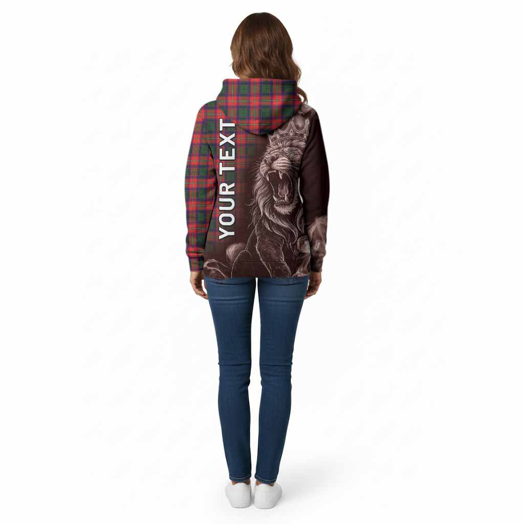 Charteris Tartan Cotton Hoodie Roaring Lion Heritage