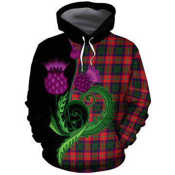 Charteris Tartan Cotton Hoodie Traditional Scottish Thistle