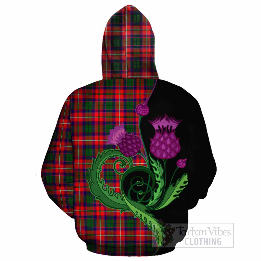 Charteris Tartan Cotton Hoodie Traditional Scottish Thistle