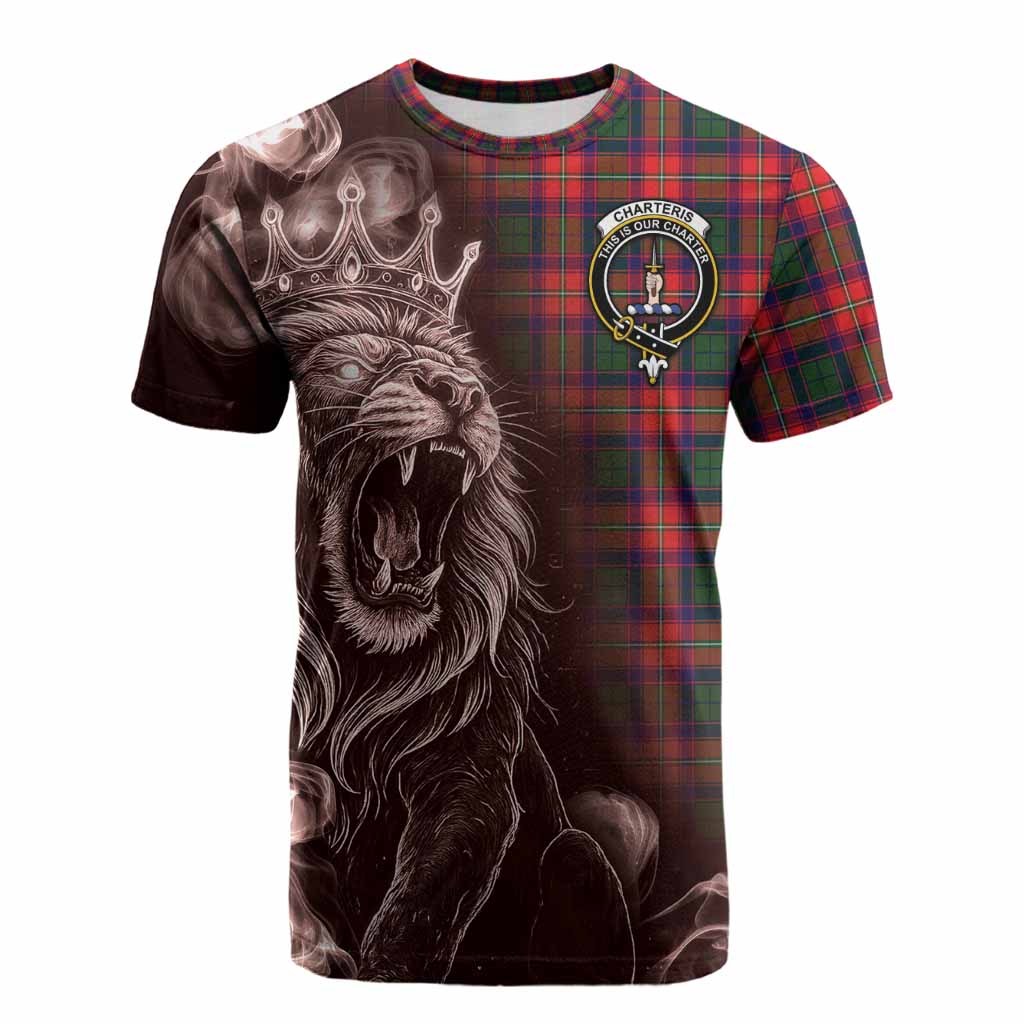 Charteris Tartan Cotton T-shirt Roaring Lion Heritage