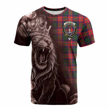Charteris Tartan Cotton T-shirt Roaring Lion Heritage