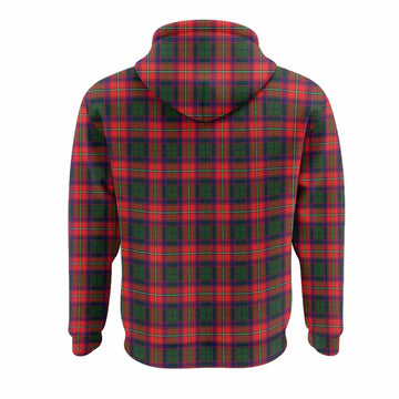 Charteris Tartan Crest Hoodie Ferocious Lion Style