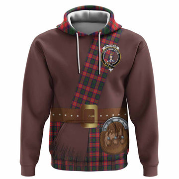 Charteris Tartan Crest Hoodie Kilt Costume Style