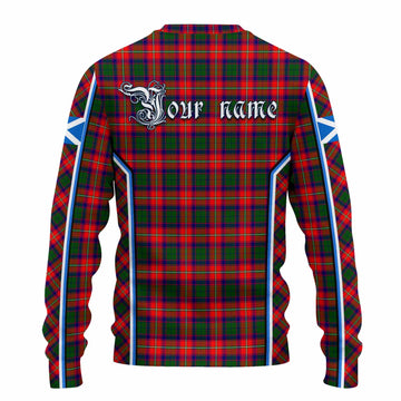 Charteris Tartan Crest Knitted Sweater Scotland Coat of Arm Flag Style - Tartan Vibes Clothing