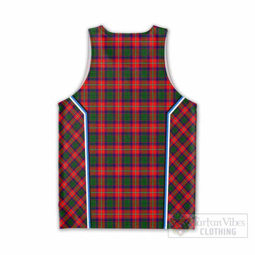 Charteris Tartan Crest Men Tank Top Scotland Coat of Arm Flag Style - Tartan Vibes Clothing