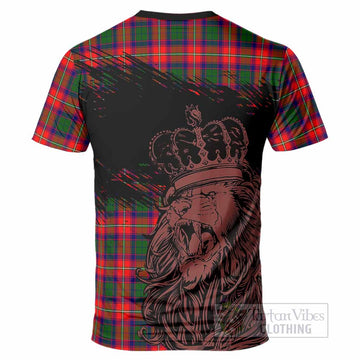 Charteris Tartan Crest T-Shirt Crowned Lion Heritage Style