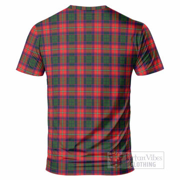 Charteris Tartan Crest T-Shirt Ferocious Lion Style