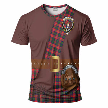 Charteris Tartan Crest T-Shirt Kilt Costume Style
