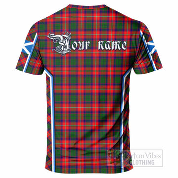 Charteris Tartan Crest T-shirt Scotland Coat of Arm Flag Style - Tartan Vibes Clothing