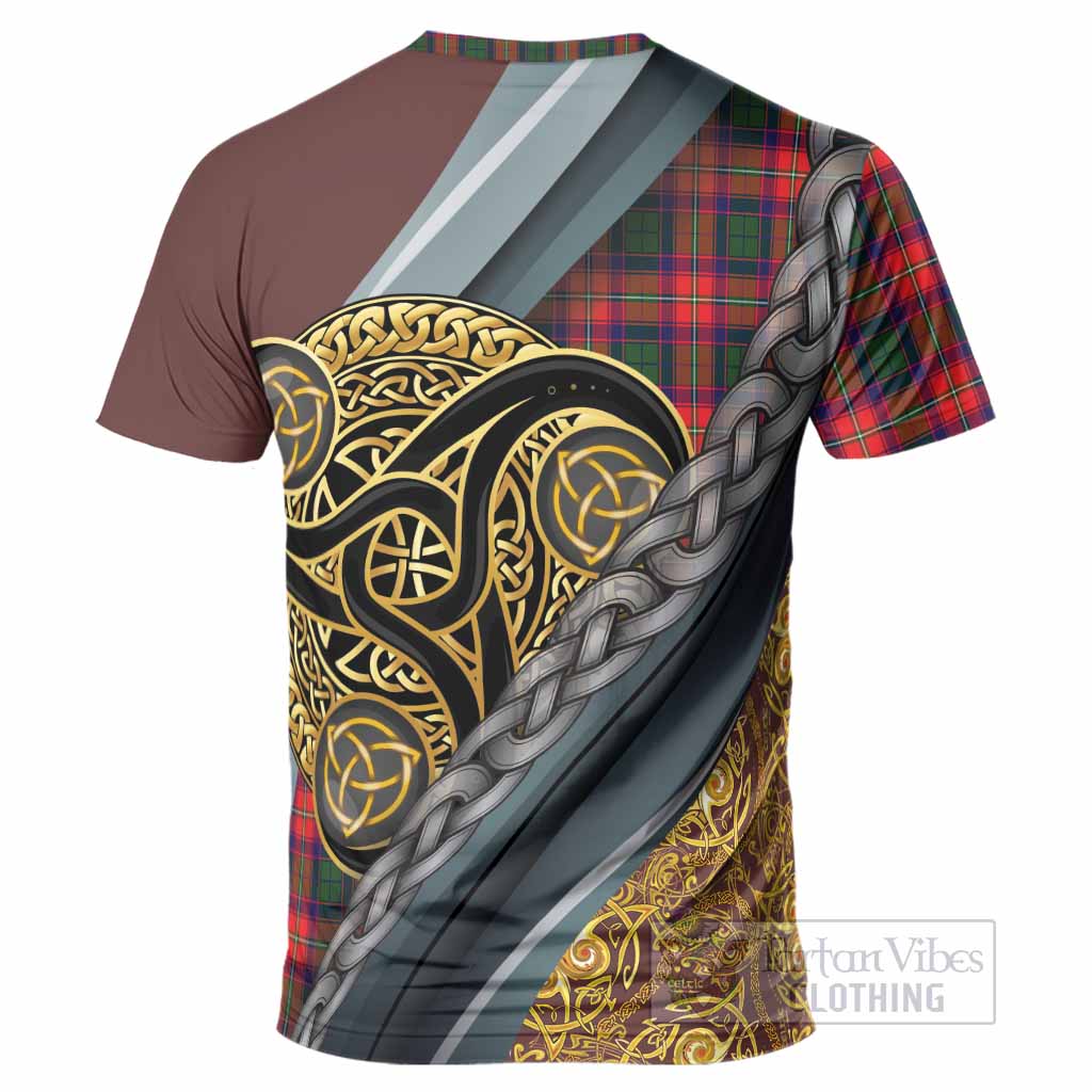 Charteris Tartan Crest T-Shirt Scottish Triskele Celtic