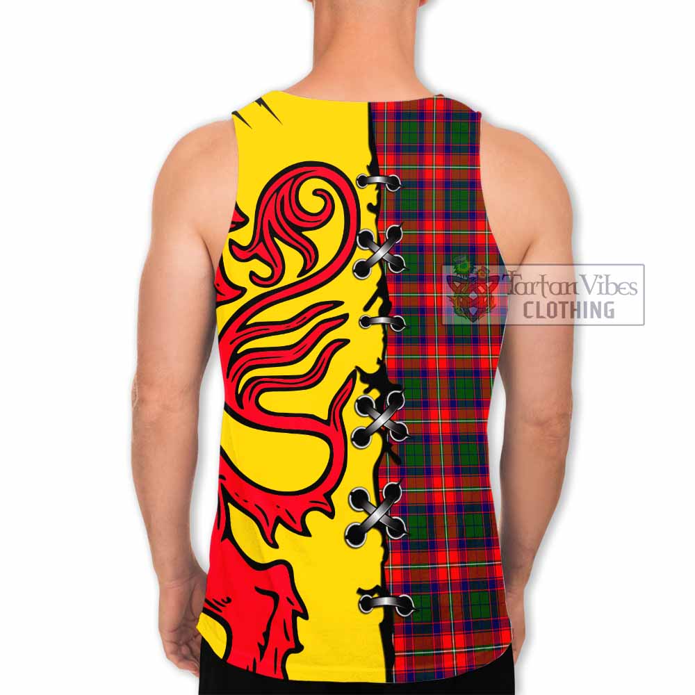 Charteris Tartan Family Crest Men Tank Top Lion Rampant Honor - Tartan Vibes Clothing