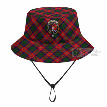 Charteris Tartan Fishing Hat with Family Crest