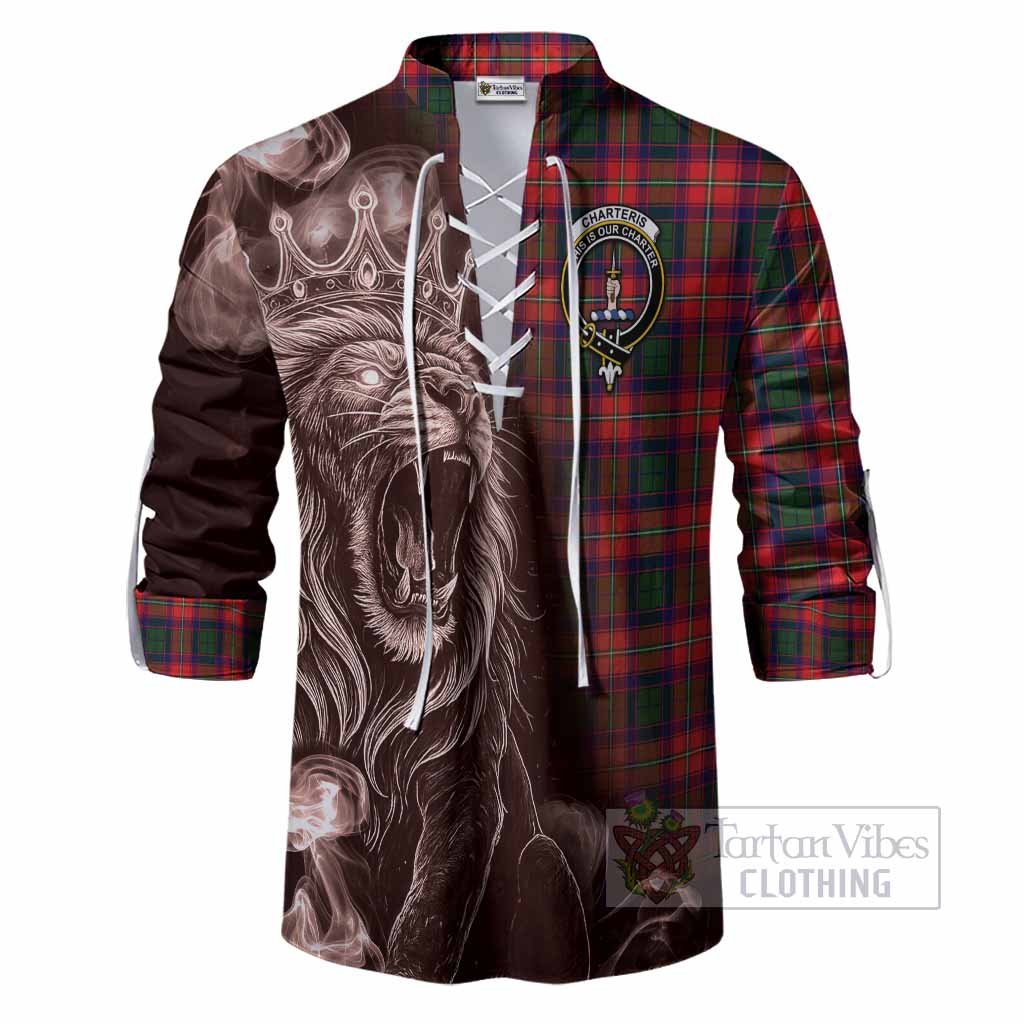 Charteris Tartan Ghillie Shirt Roaring Lion Heritage