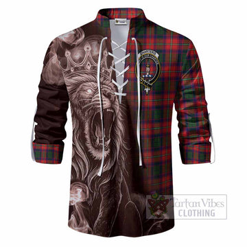 Charteris Tartan Ghillie Shirt Roaring Lion Heritage