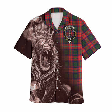 Charteris Tartan Hawaiian Shirt Roaring Lion Heritage