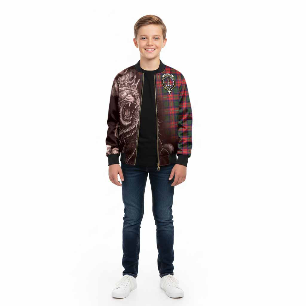 Charteris Tartan Kid Bomber Jacket Roaring Lion Heritage