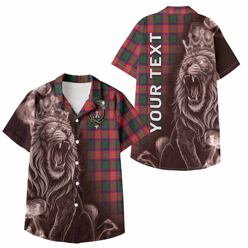 Charteris Tartan Kid Hawaiian Shirt Roaring Lion Heritage