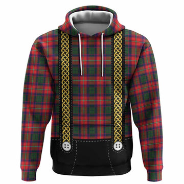 Charteris Tartan Lederhosen Costume Hoodie Scotland Celtic Knot Motif