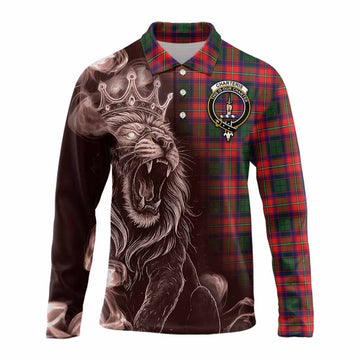Charteris Tartan Long Sleeve Polo Shirt Roaring Lion Heritage