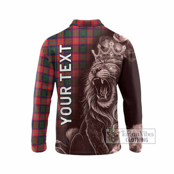 Charteris Tartan Long Sleeve Polo Shirt Roaring Lion Heritage