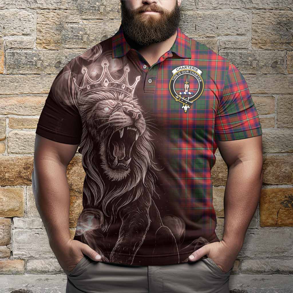 Charteris Tartan Polo Shirt Roaring Lion Heritage