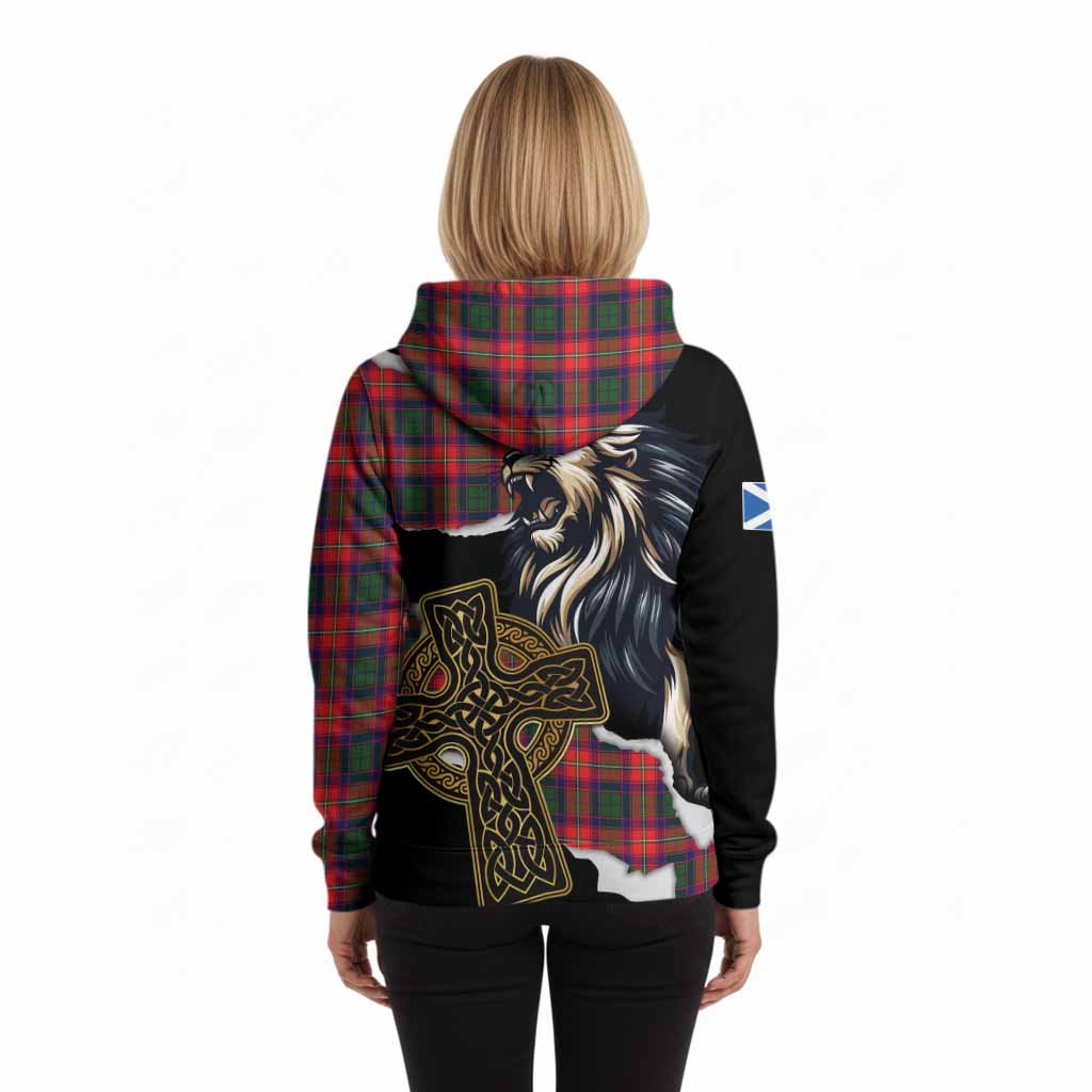 Charteris Tartan Scottish Hoodie Lion Celtic Heritage